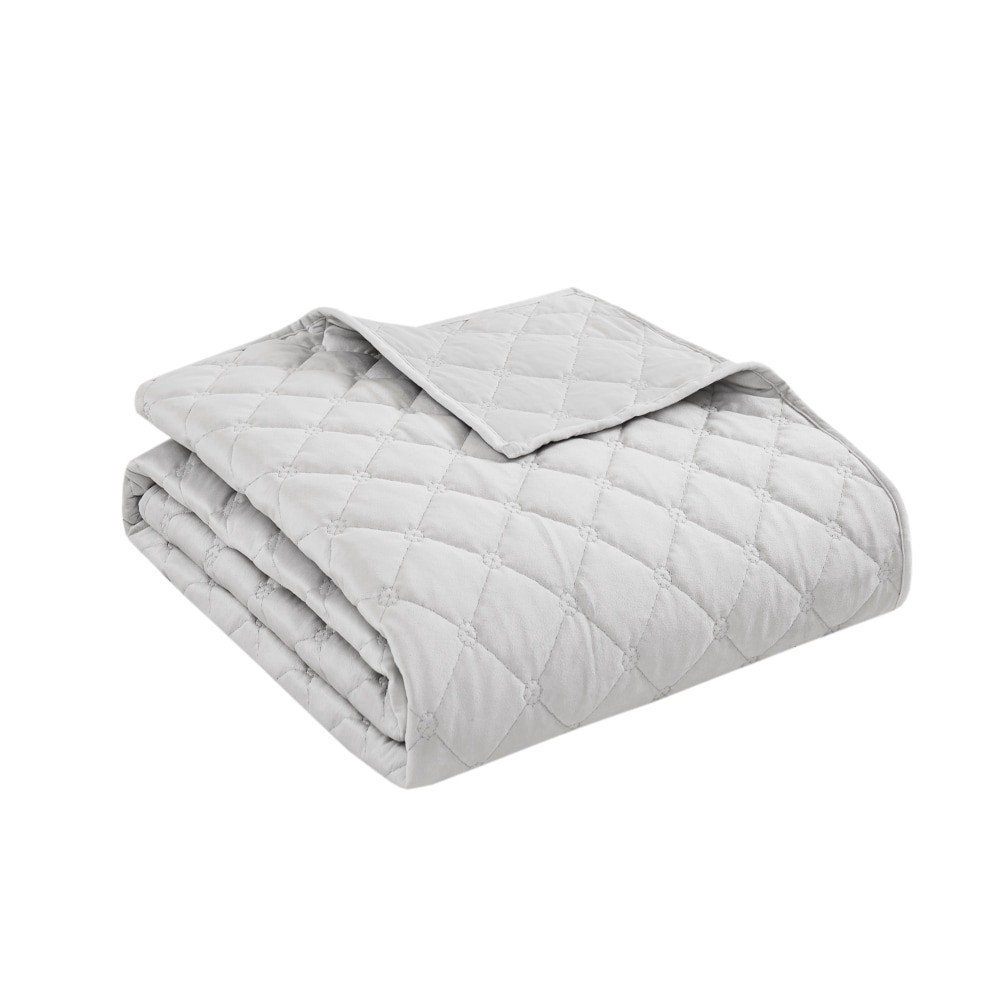 slide 1 of 3, Modavari Quilt King - Grey, King Size