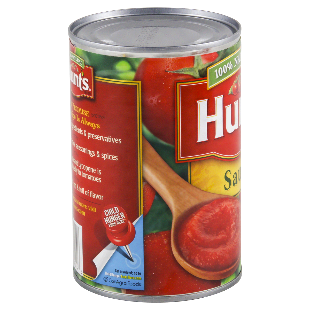 slide 3 of 4, Hunt's 100% Natural Tomato Sauce, 15 oz