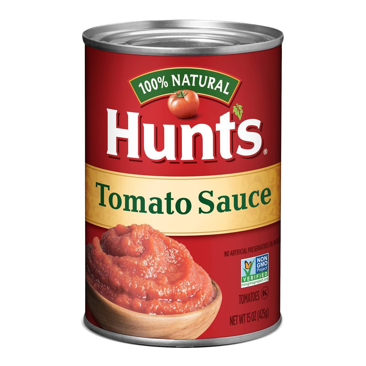 slide 1 of 4, Hunt's 100% Natural Tomato Sauce, 15 oz