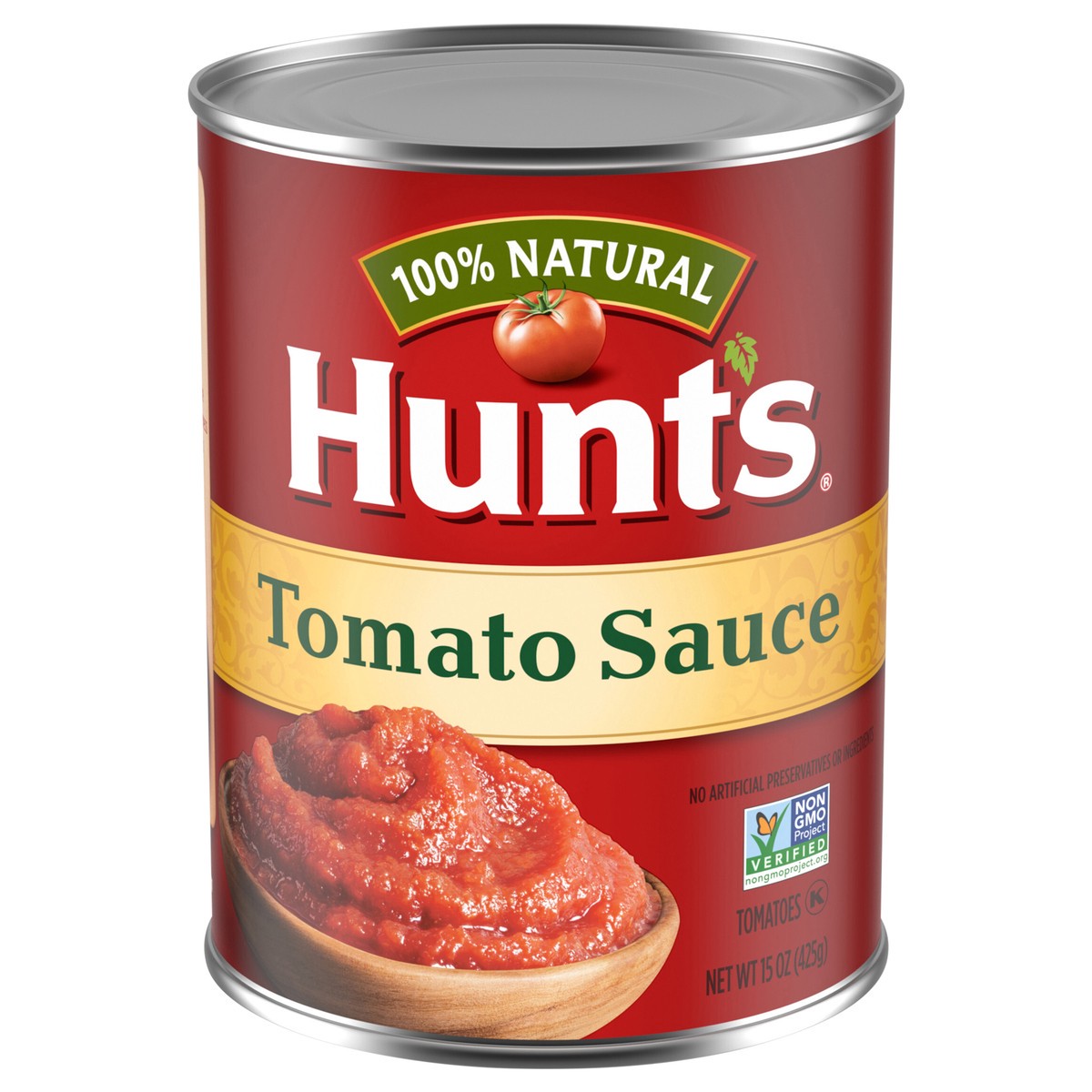 slide 1 of 5, Hunt's 100% Natural Tomato Sauce, Canned Tomato Sauce, 15 oz., 15 oz