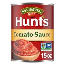 Hunt's 100% Natural Tomato Sauce, Canned Tomato Sauce, 15 oz.