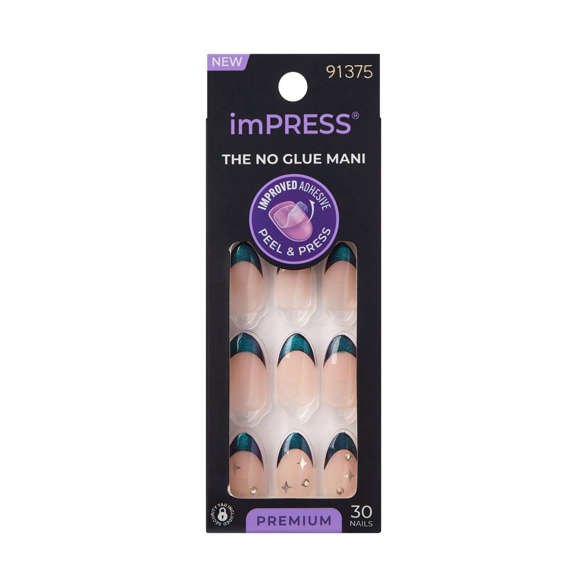 slide 1 of 14, imPRESS Premium Nails Short 30 ea, 30 ct