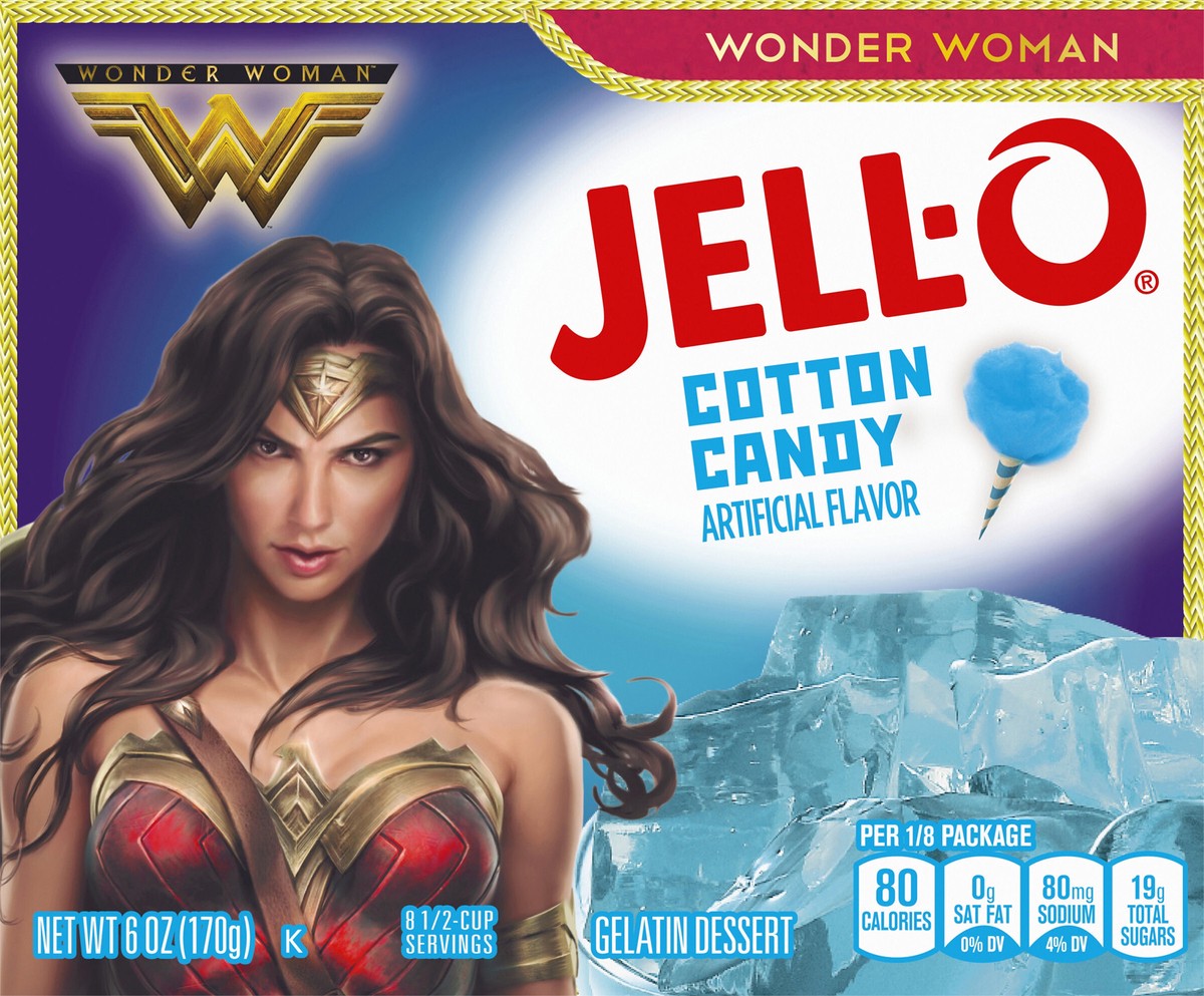 slide 2 of 13, Jell-O Cotton Candy Instant Gelatin Mix, 6 oz Box, 6 oz