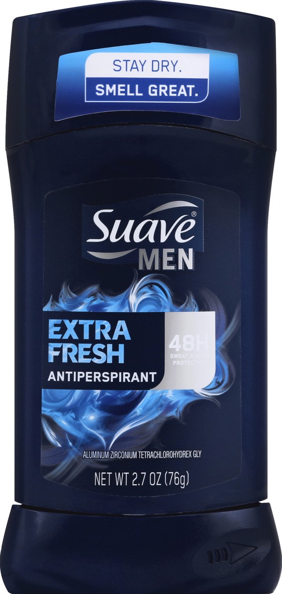 slide 2 of 2, Suave Men Extra Fresh Antiperspirant Deodorant, 2.7 oz