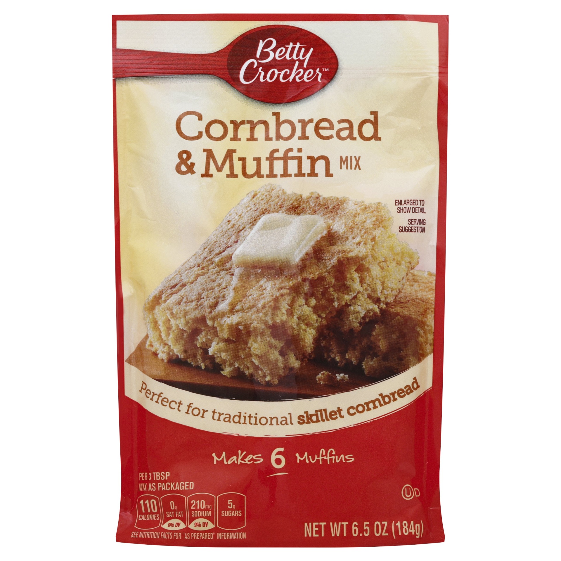 slide 1 of 1, Betty Crocker Authentic Cornbread & Muffin Mix, 6.5 oz