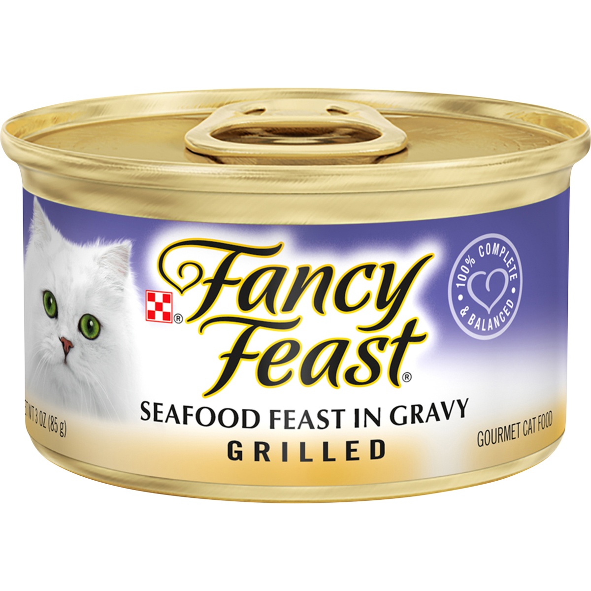 slide 1 of 1, Fancy Feast Grilled Seafood Feast in Gravy Cat Food, 3 oz