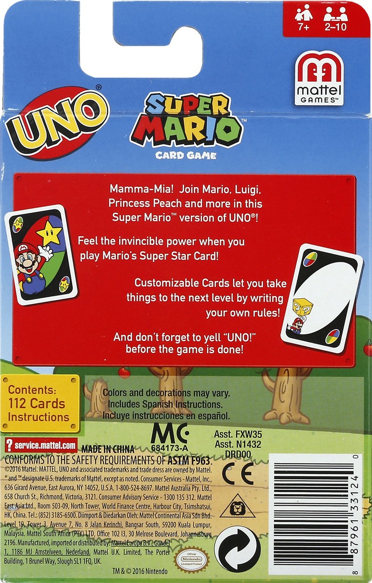 slide 7 of 11, Uno Super Mario, 1 ct