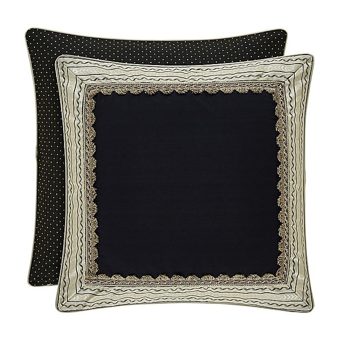 slide 2 of 3, J. Queen New York Midnight Mist European Pillow Sham - Black, 1 ct