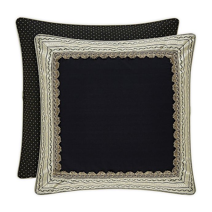 slide 1 of 3, J. Queen New York Midnight Mist European Pillow Sham - Black, 1 ct