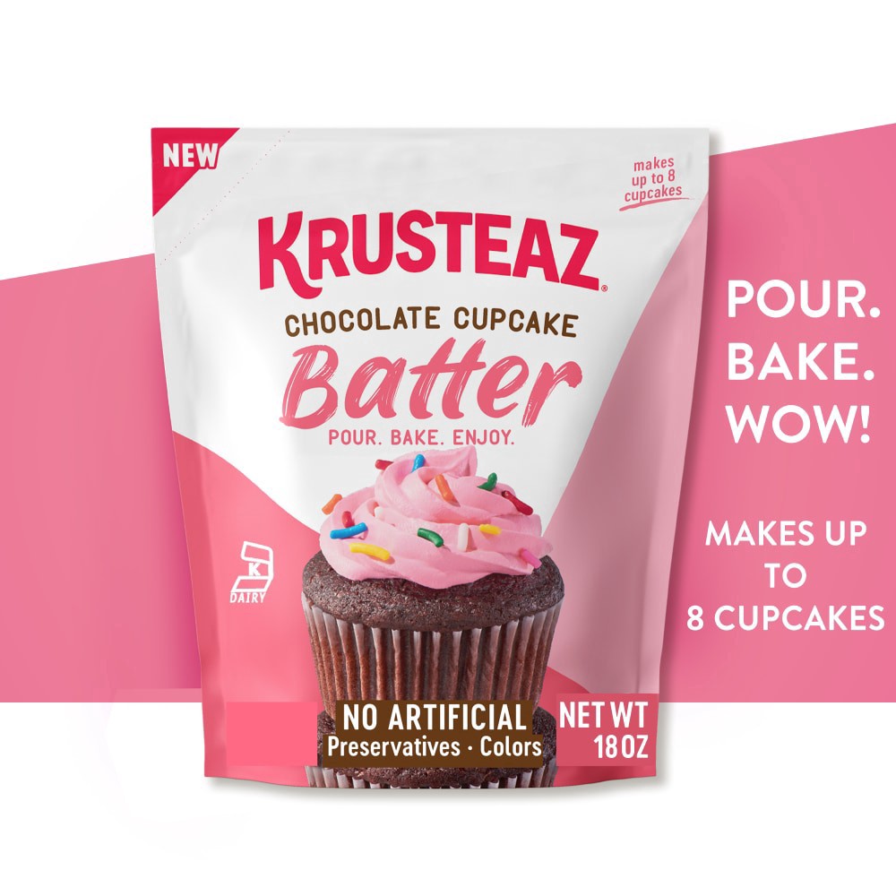 slide 1 of 5, Krusteaz Chocolate Cupcake Batter, 6 oz
