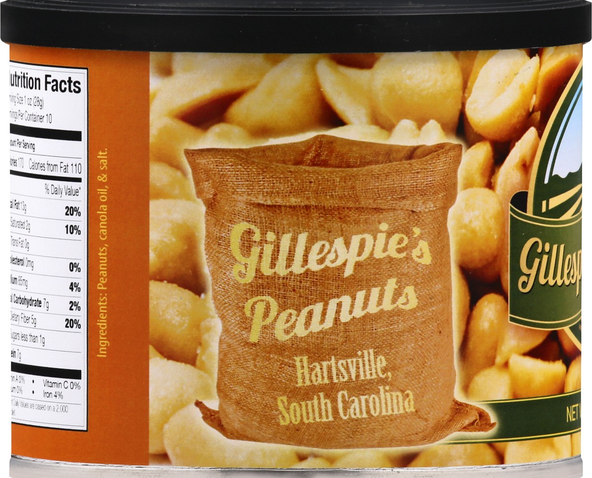 slide 10 of 12, Gillespies Peanuts Salted Peanuts - 10 oz, 10 oz