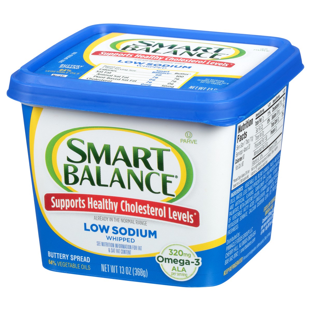 slide 3 of 5, Smart Balance Low Sodium Whipped Buttery Spread 13 oz, 13 oz