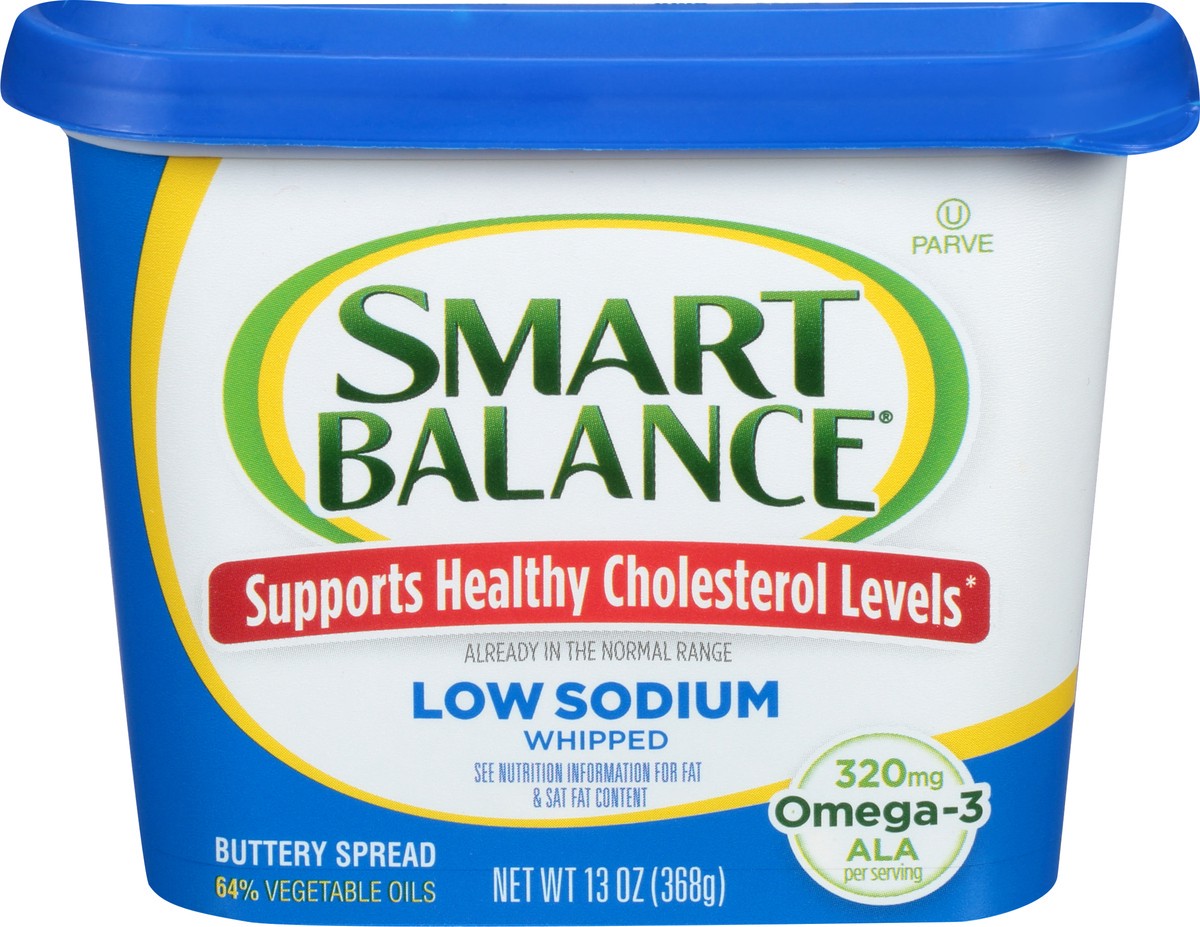 slide 4 of 5, Smart Balance Low Sodium Whipped Buttery Spread 13 oz, 13 oz