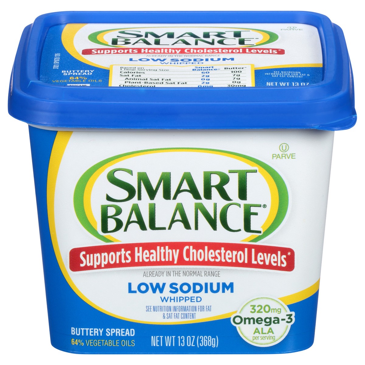 slide 1 of 5, Smart Balance Low Sodium Whipped Buttery Spread 13 oz, 13 oz