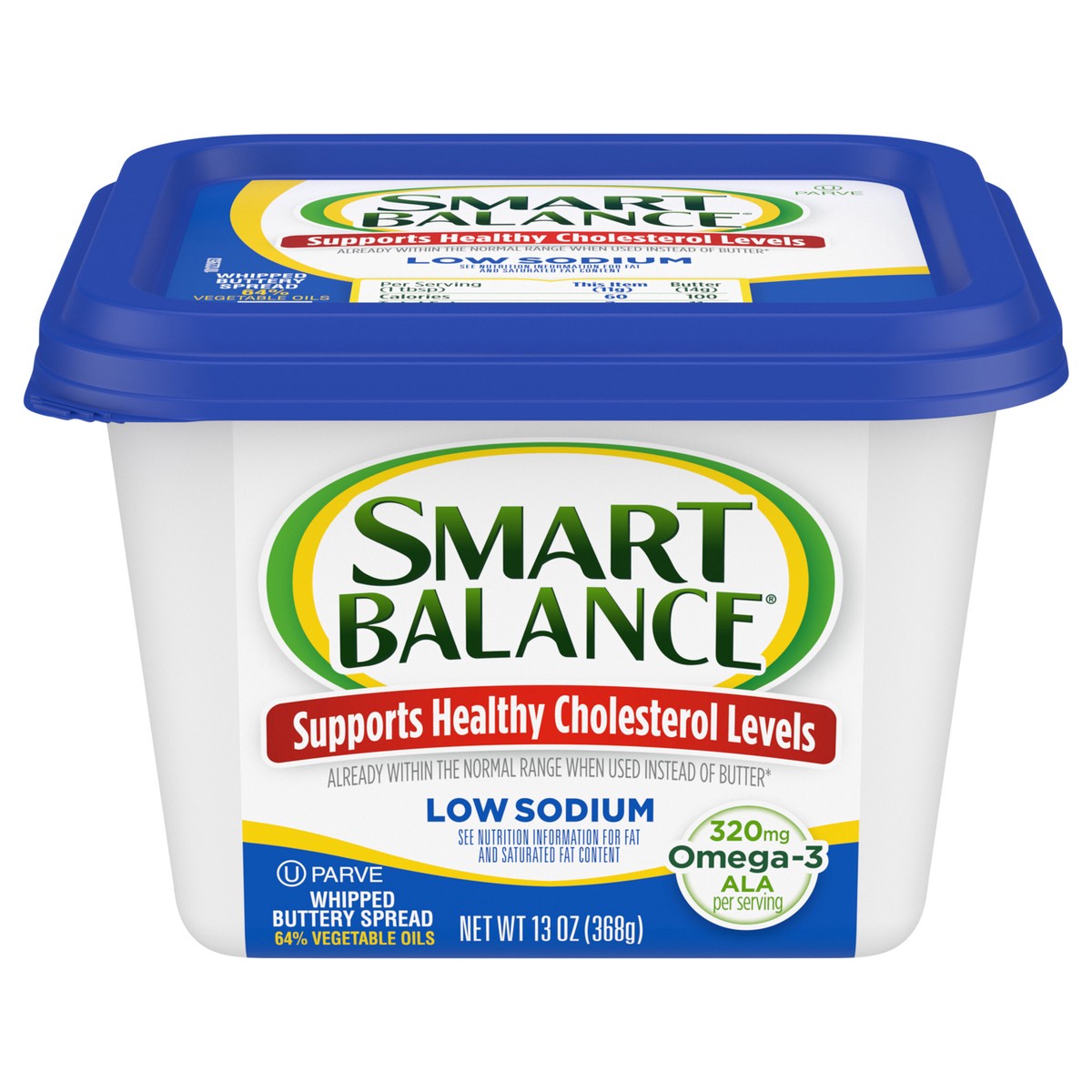 slide 1 of 5, Smart Balance Low Sodium Whipped Buttery Spread, 13 oz Tub, 13 oz