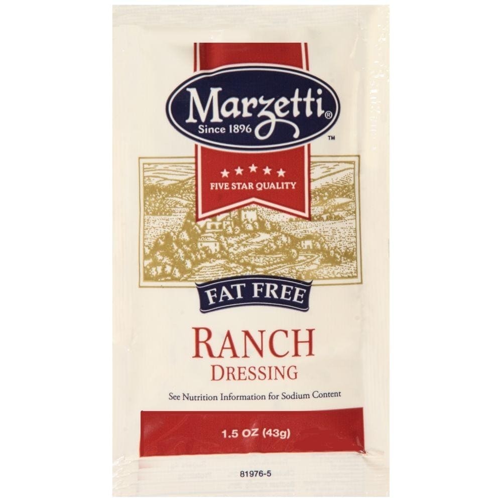 slide 1 of 1, Marzetti Fat Free Ranch Dressing, 1.5 oz