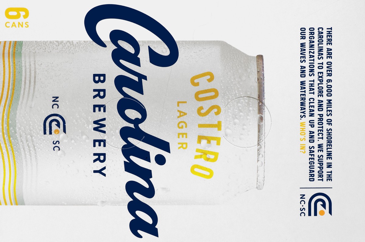 slide 5 of 9, Carolina Brewery Beer, Costero Lager, 6 Pack, 6 ct; 12 oz