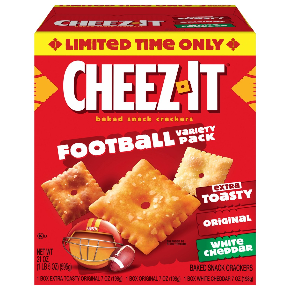 slide 1 of 14, Cheez-It Baked Snack Crackers Variety Pack, 21 oz