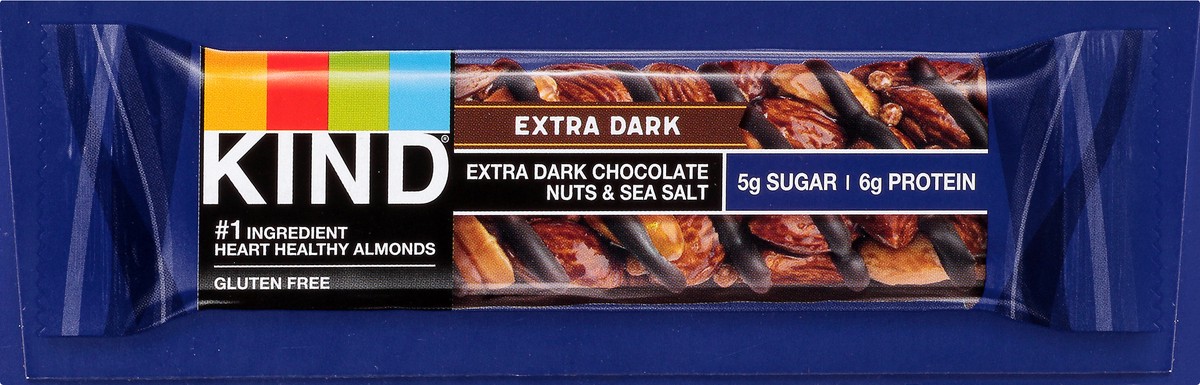 slide 3 of 13, KIND Gluten Free 12 Pack Extra Dark Chocolate Nuts & Sea Salt Bars 12 - 1.4 oz Bars, 12 ct
