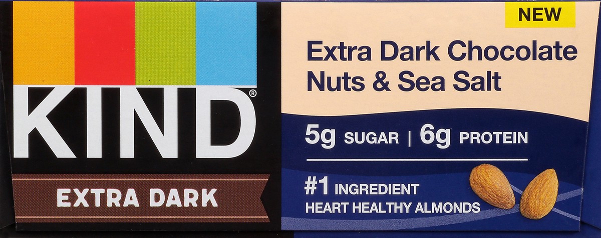 slide 10 of 13, KIND Gluten Free 12 Pack Extra Dark Chocolate Nuts & Sea Salt Bars 12 - 1.4 oz Bars, 12 ct