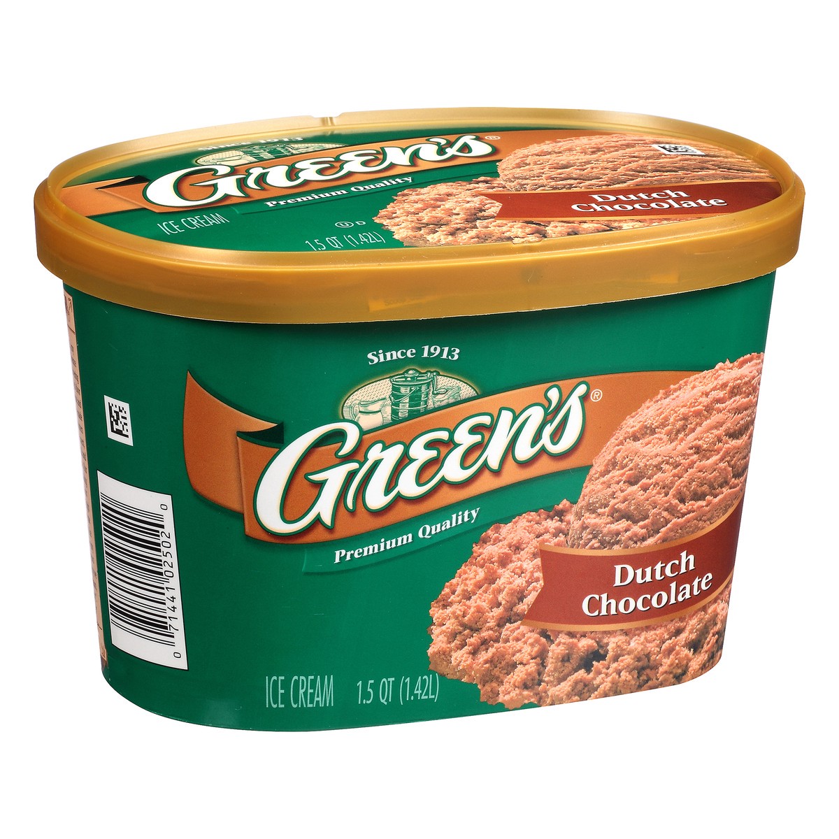 slide 6 of 10, Green's Dutch Chocolate Ice Cream 1.5 qt. Carton, 1.42 liter