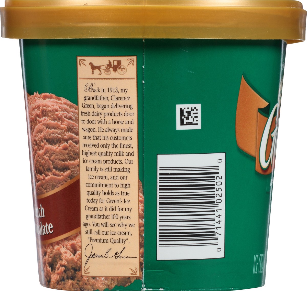 slide 4 of 10, Green's Dutch Chocolate Ice Cream 1.5 qt. Carton, 1.42 liter