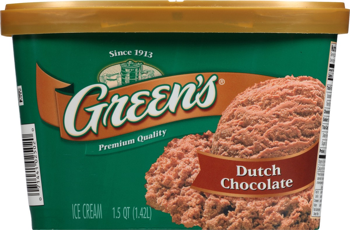 slide 5 of 10, Green's Dutch Chocolate Ice Cream 1.5 qt. Carton, 1.42 liter