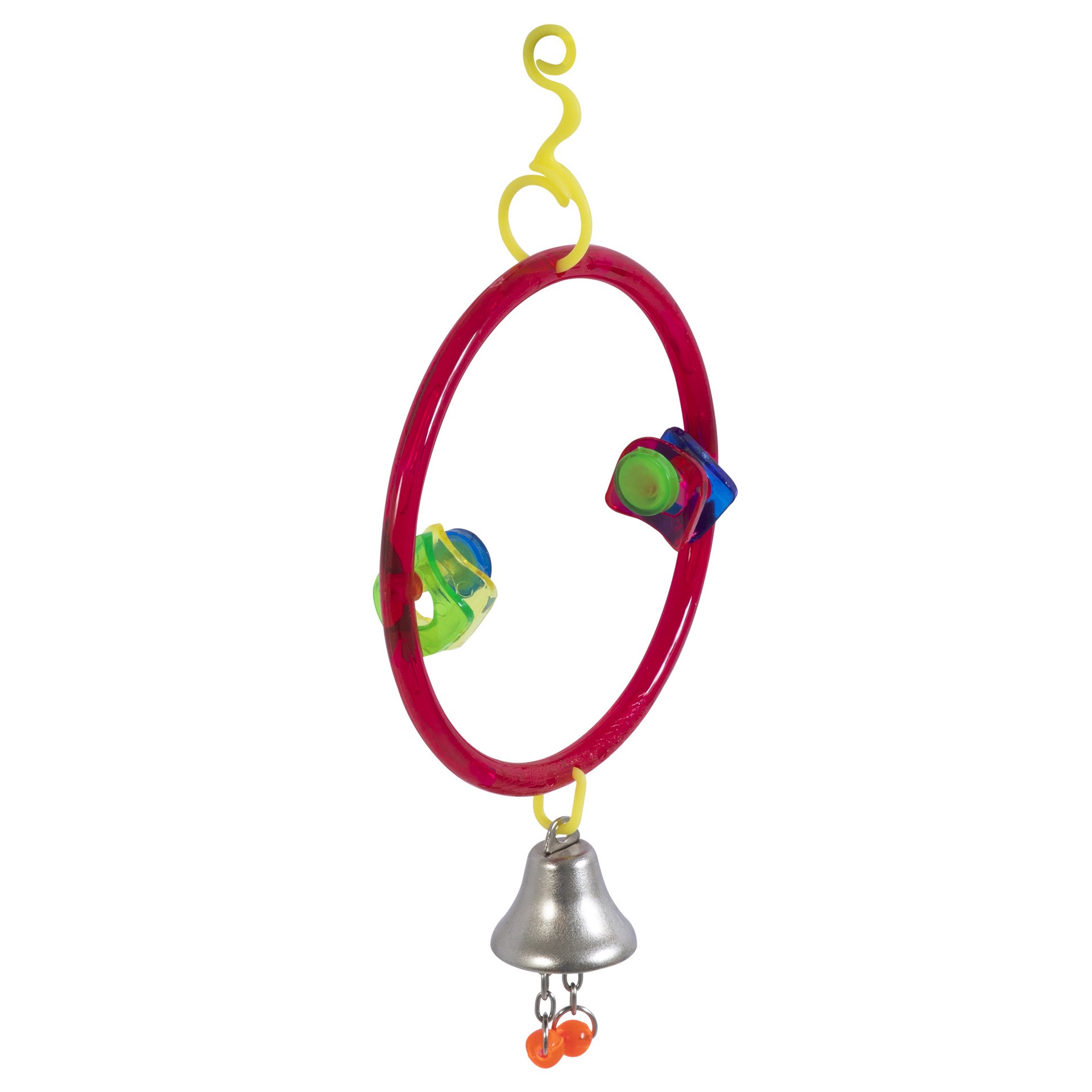 slide 5 of 8, JW Pet Bird Perch Ring & Toy Combo, 1 ct