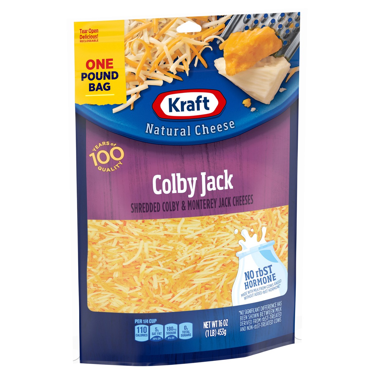 slide 9 of 12, Kraft Colby Jack Shredded Cheese, 2 ct Pack, 16 oz Bags, 2 ct