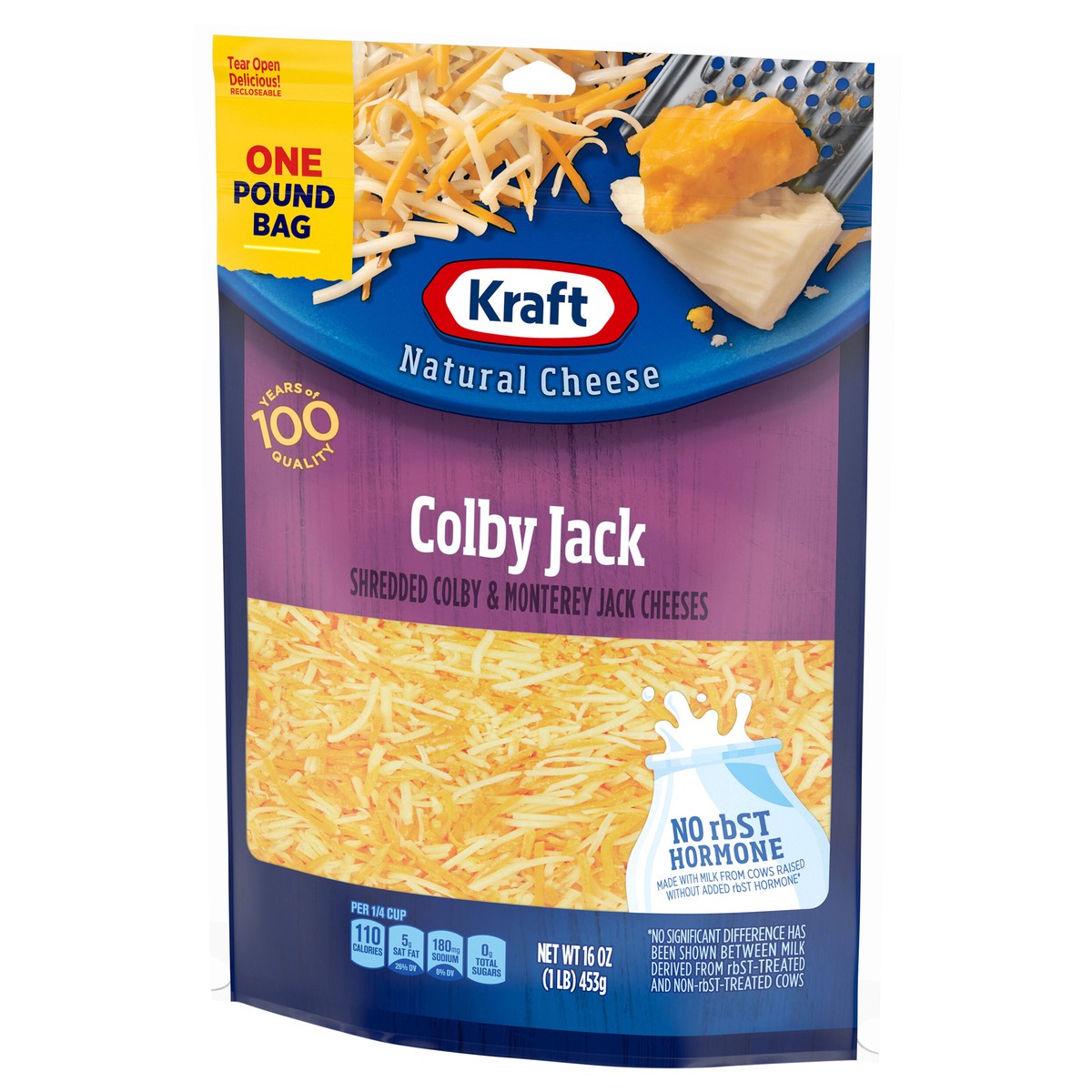slide 10 of 12, Kraft Colby Jack Shredded Cheese, 2 ct Pack, 16 oz Bags, 2 ct