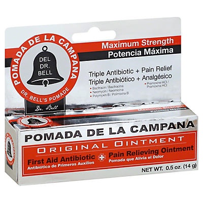 slide 1 of 1, Del Dr. Bell Pomada De La Campana Triple Antibiotic Ointment, 0.5 oz