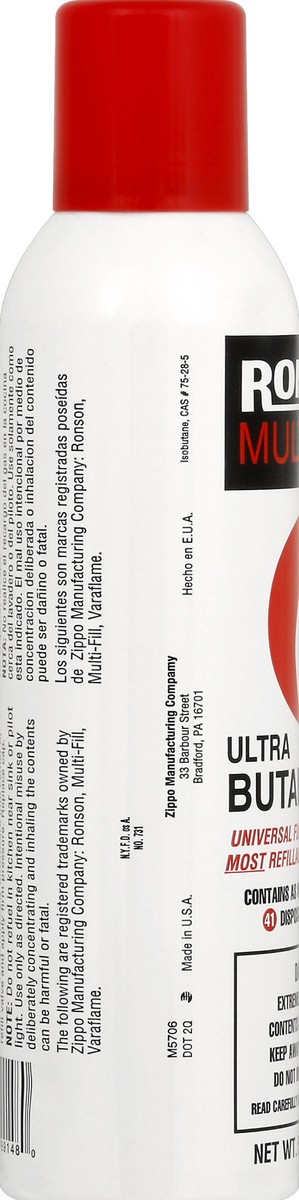 slide 4 of 8, Ronsonol Butane Fuel 5.82 oz, 5.82 oz