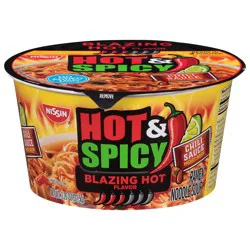 Nissin Hot & Spicy Blazing Hot Flavor Ramen Noodle Soup 3.26 oz
