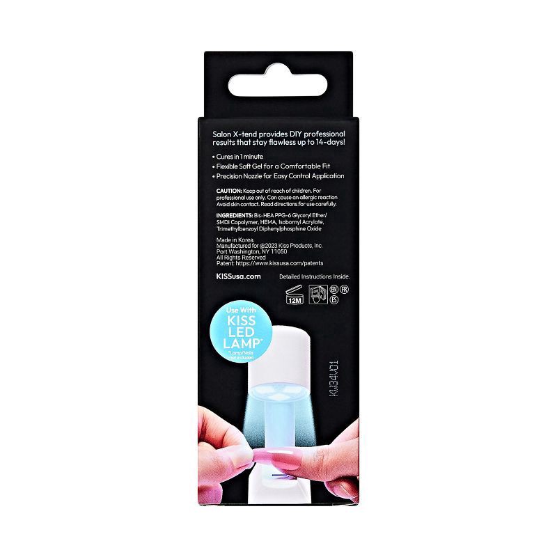 slide 2 of 9, Kiss Saln Xtnd Led Gel Adhsve, 1 ct