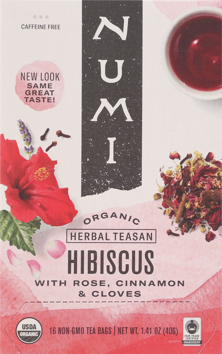 slide 5 of 13, Numi Organic Hibiscus Herbal Teasan 16 ea, 16 ct