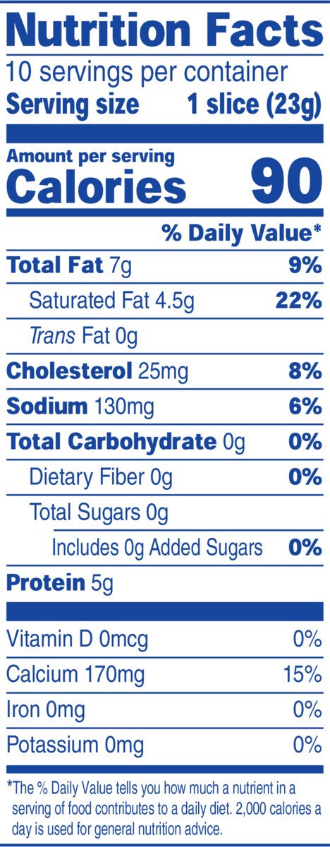 slide 9 of 14, Kraft Big Slice American Cheese Slices with Colby Cheese & Cream Cheese, 10 ct Pack, 10 ct