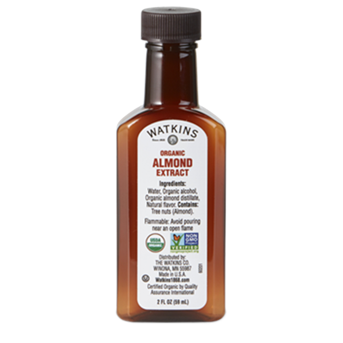 slide 1 of 1, Watkins Watkin's Organic Almond Extract, 2 oz
