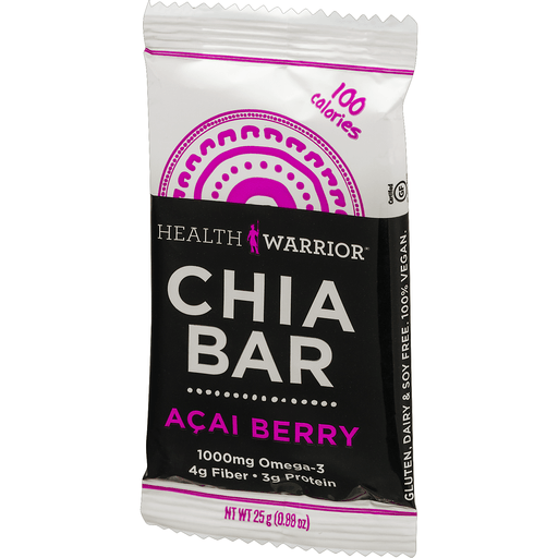 slide 8 of 8, Health Warrior Chia Seed Bar Mixed Berry With Acai 0.88 Oz, 0.88 oz