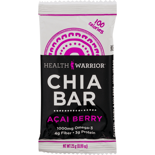 slide 7 of 8, Health Warrior Chia Seed Bar Mixed Berry With Acai 0.88 Oz, 0.88 oz