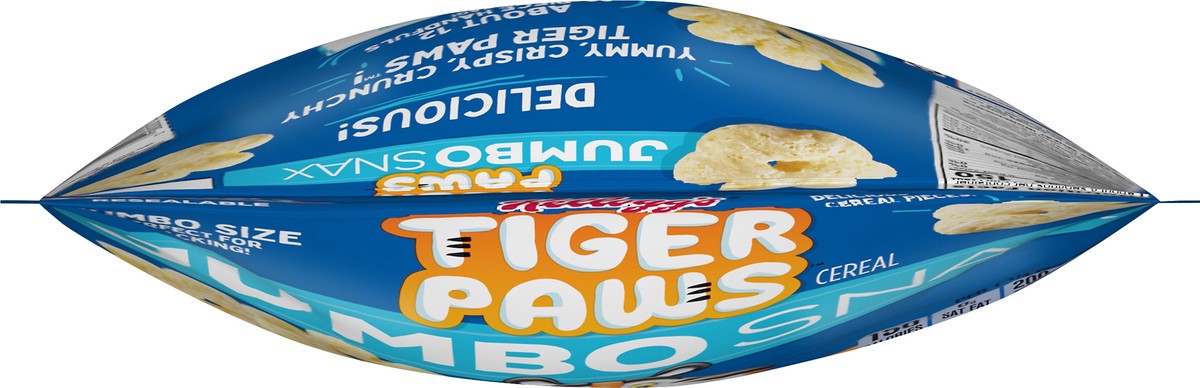 slide 8 of 8, Tiger Paws Kellogg's Tiger Paws Jumbo Snax Cereal Snacks, Kellogg's Frosted Flakes Inspired, Kids Snacks, Original, 6oz Bag, 1 Bag, 6 oz