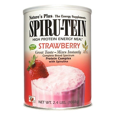 slide 1 of 1, Nature's Plus Spiru-tein Strawberry High Protein Energy Meal, 2.4 lb