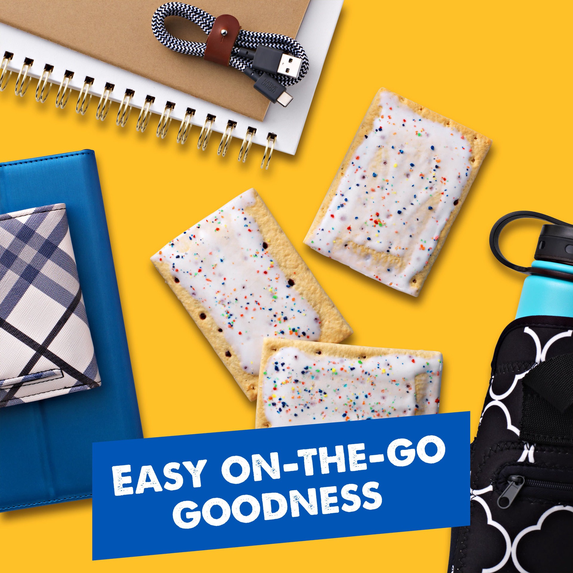 slide 2 of 5, Pop-Tarts Frosted Blueberry Toaster Pastries, 20.3 oz