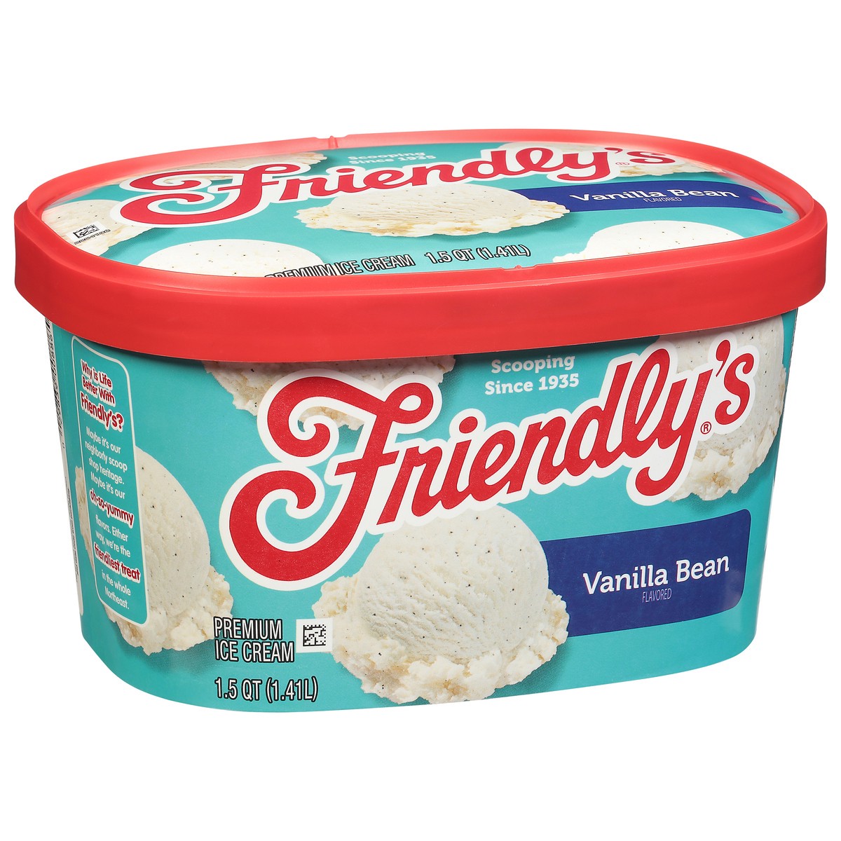 slide 6 of 9, Friendly's Rich & Creamy Vanilla Bean Flavored Ice Cream Tub - 1.5 Quart, 48 fl oz