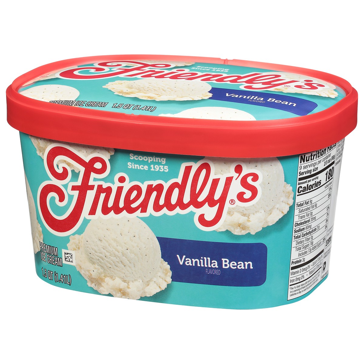 slide 9 of 9, Friendly's Rich & Creamy Vanilla Bean Flavored Ice Cream Tub - 1.5 Quart, 48 fl oz