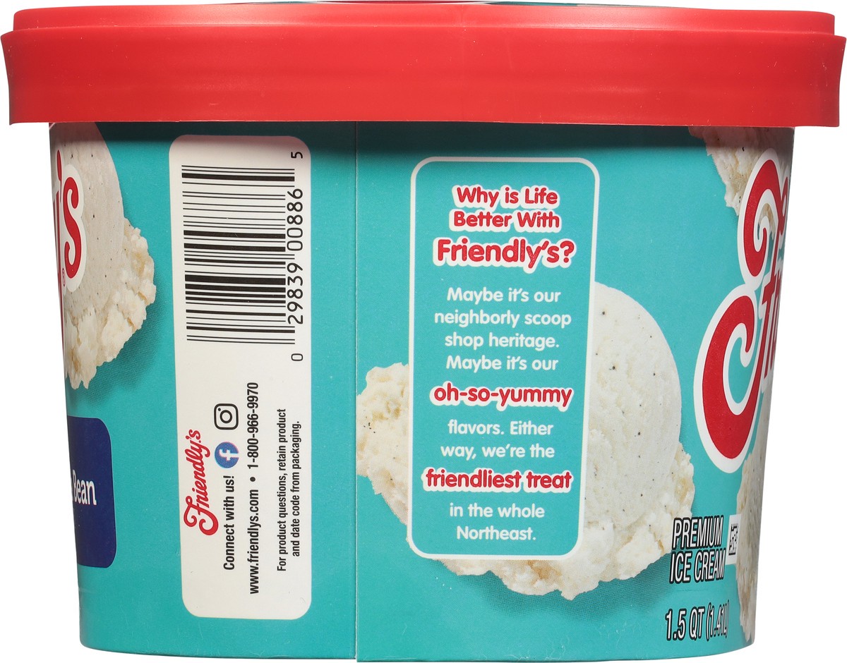 slide 8 of 9, Friendly's Rich & Creamy Vanilla Bean Flavored Ice Cream Tub - 1.5 Quart, 48 fl oz