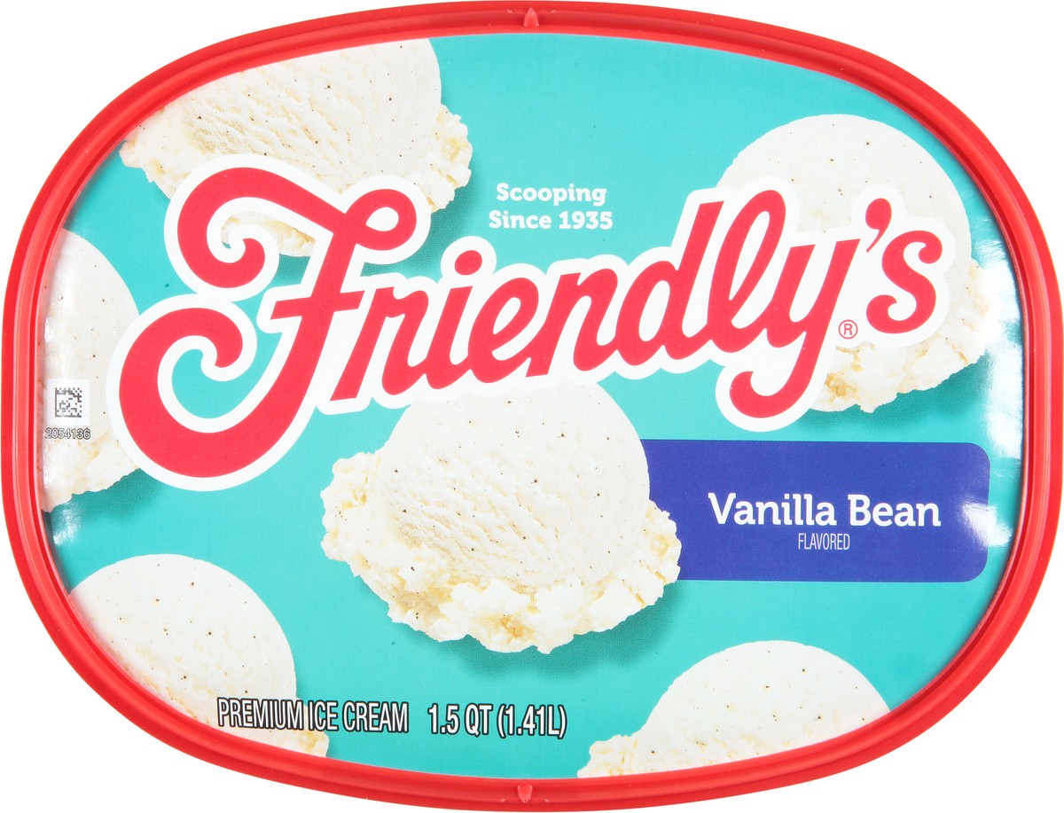 slide 4 of 9, Friendly's Rich & Creamy Vanilla Bean Flavored Ice Cream Tub - 1.5 Quart, 48 fl oz