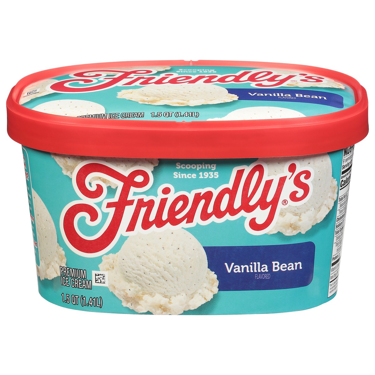 slide 1 of 9, Friendly's Rich & Creamy Vanilla Bean Flavored Ice Cream Tub - 1.5 Quart, 48 fl oz