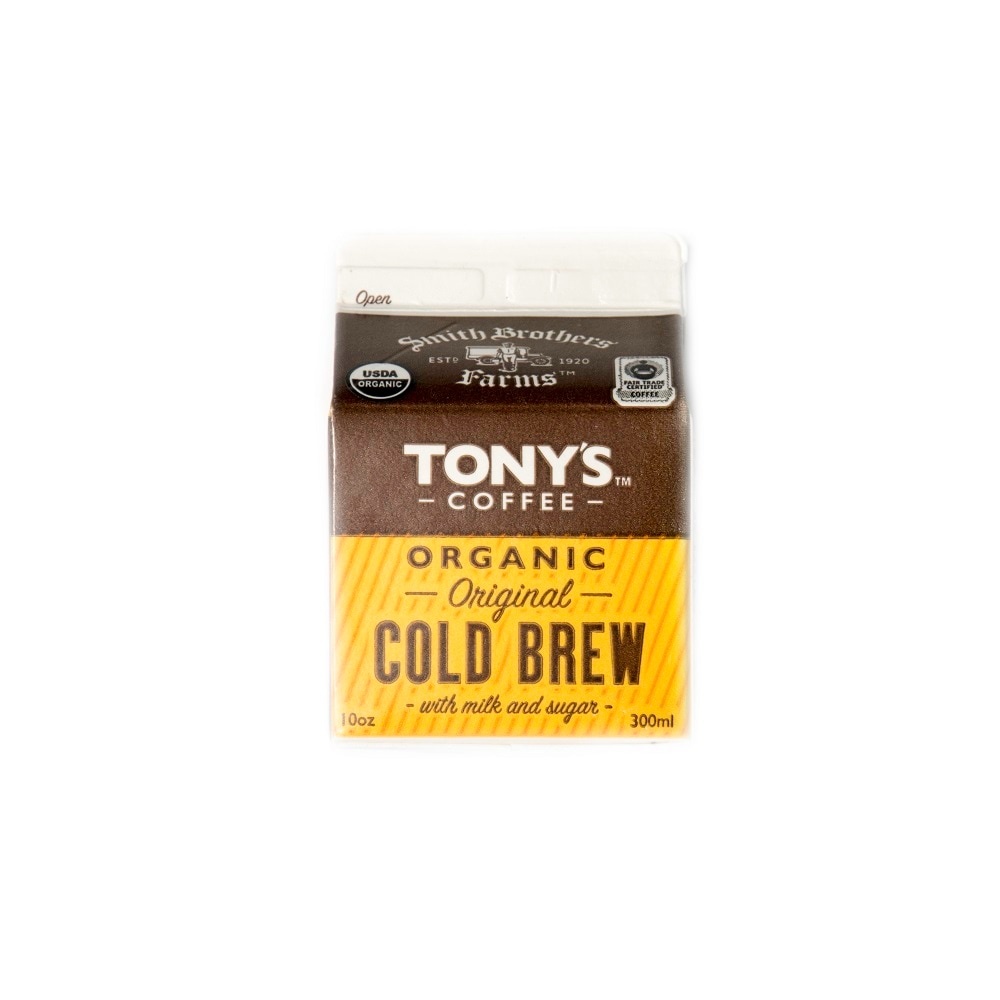 slide 1 of 1, Tony's Coffee Organic Original Cold Brew, 10 oz