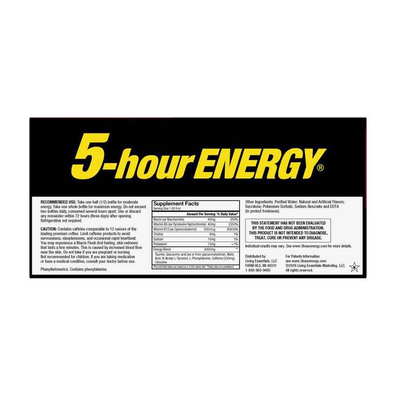 slide 3 of 4, 5-hour ENERGY Shot, Extra Strength, Berry, 10 ct