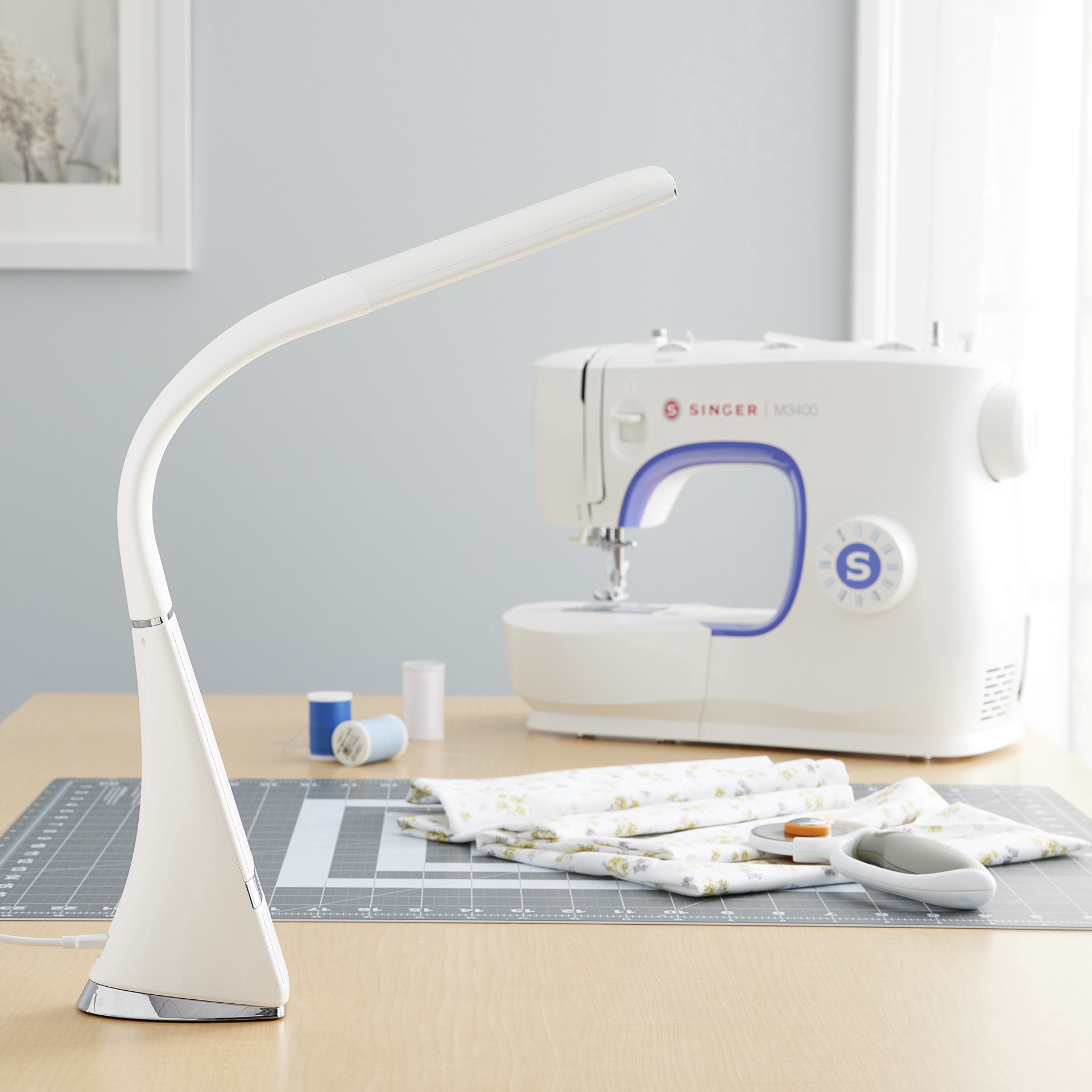 slide 4 of 8, Ott Lite Ottlite Craft Anywhere Rechargeable Led Task Lamp, height adjusts 10 in